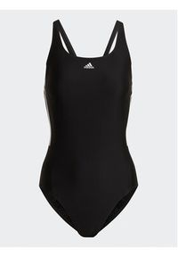 Adidas - adidas Strój kąpielowy Mid 3-Stripes Swimsuit HA5993 Czarny. Kolor: czarny. Materiał: syntetyk #3