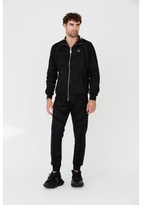Philipp Plein - PHILIPP PLEIN Czarne męskie spodnie dresowe Jogging Trousers Basic, Rozmiar XXL. Kolor: czarny. Materiał: dresówka. Sport: bieganie