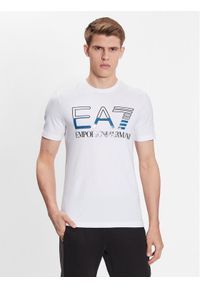 EA7 Emporio Armani T-Shirt 3RPT07 PJLBZ 1100 Biały Regular Fit. Kolor: biały. Materiał: bawełna #1