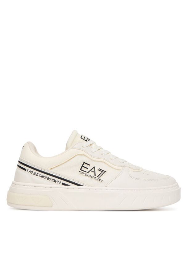 EA7 Emporio Armani Sneakersy 7X000338 AF18614 MZ188 Biały. Kolor: biały. Materiał: skóra