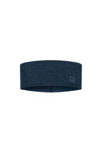 Opaska z wełny merino Buff Merino Wide Headband. Kolor: niebieski. Materiał: wełna. Styl: sportowy #1
