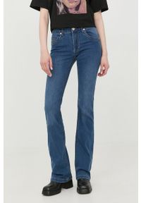 Silvian Heach jeansy damskie medium waist. Kolor: niebieski