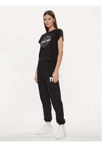 DKNY Sport T-Shirt DP3T9563 Czarny Relaxed Fit. Kolor: czarny. Materiał: bawełna. Styl: sportowy