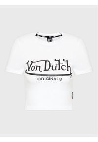 Von Dutch T-Shirt Arta 6 230 050 Biały Regular Fit. Kolor: biały. Materiał: bawełna