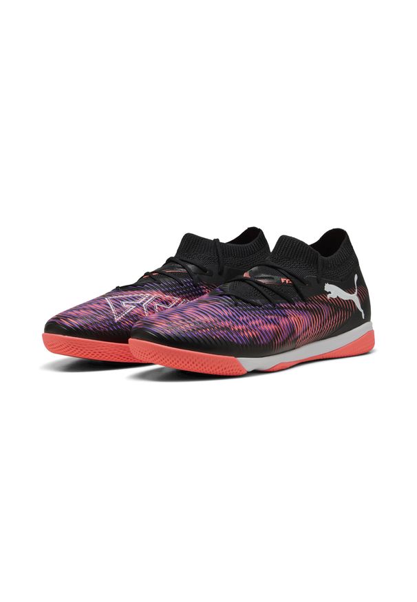 Buty piłkarskie męskie Puma Furure 8 Match. Kolor: biały, czarny, czerwony, wielokolorowy. Materiał: syntetyk, tkanina, materiał. Sport: piłka nożna