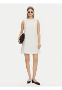 Weekend Max Mara Sukienka codzienna Racer 2515221102 Biały Regular Fit. Okazja: na co dzień. Kolor: biały. Materiał: bawełna. Typ sukienki: proste. Styl: casual #2