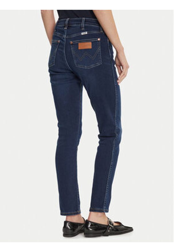 Wrangler Jeansy Sienna 112371151 Granatowy Slim Fit. Kolor: niebieski