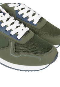 U.S. Polo Assn. Sneakersy "Nobil 004" | Nobil004 | Mężczyzna | Khaki. Kolor: brązowy. Materiał: skóra ekologiczna, materiał. Wzór: aplikacja, nadruk