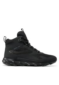 ecco - ECCO Trekkingi Mx Low Mid Gtx Tex GORE-TEX 82022451052 Czarny. Kolor: czarny. Materiał: materiał. Technologia: Gore-Tex. Sport: turystyka piesza