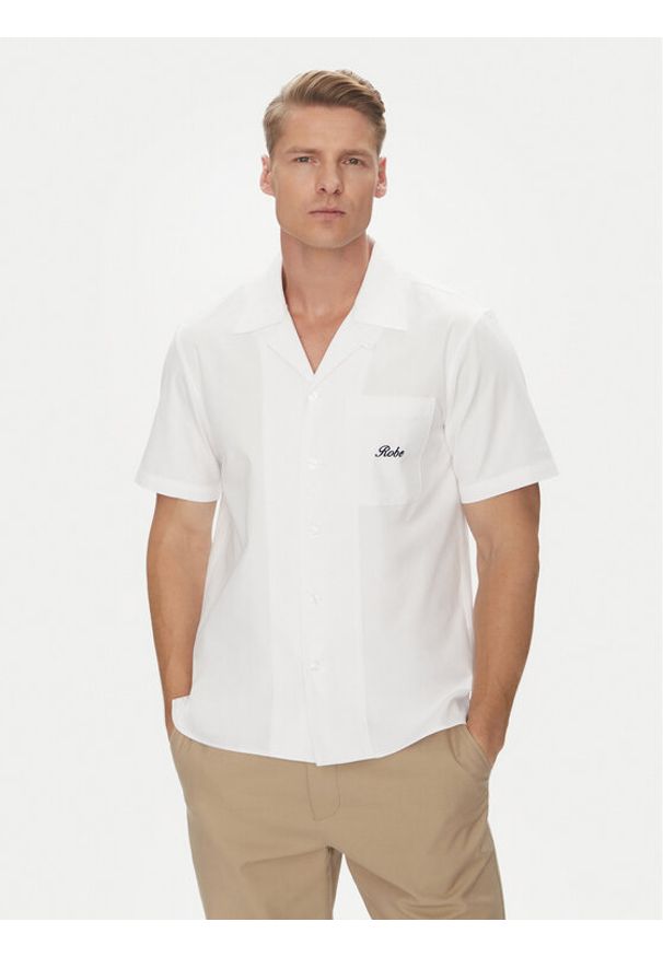Robe di Kappa Koszula Robe Giovani Aousja 631372W Biały Regular Fit. Kolor: biały. Materiał: bawełna
