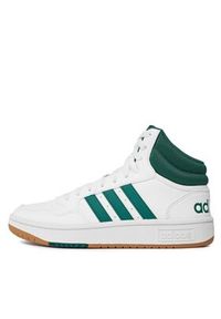 Adidas - adidas Buty Hoops 3.0 Mid Lifestyle Basketball Classic Vintage Shoes IG5570 Biały. Kolor: biały. Sport: koszykówka
