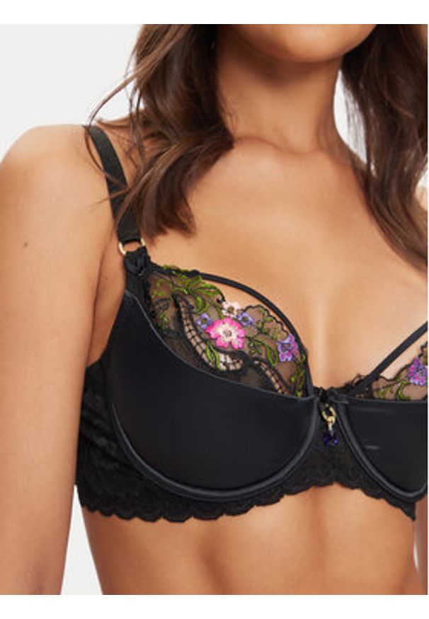 Guess Biustonosz push-up O4BC08 KCG30 Czarny. Kolor: czarny. Materiał: syntetyk. Rodzaj stanika: push-up