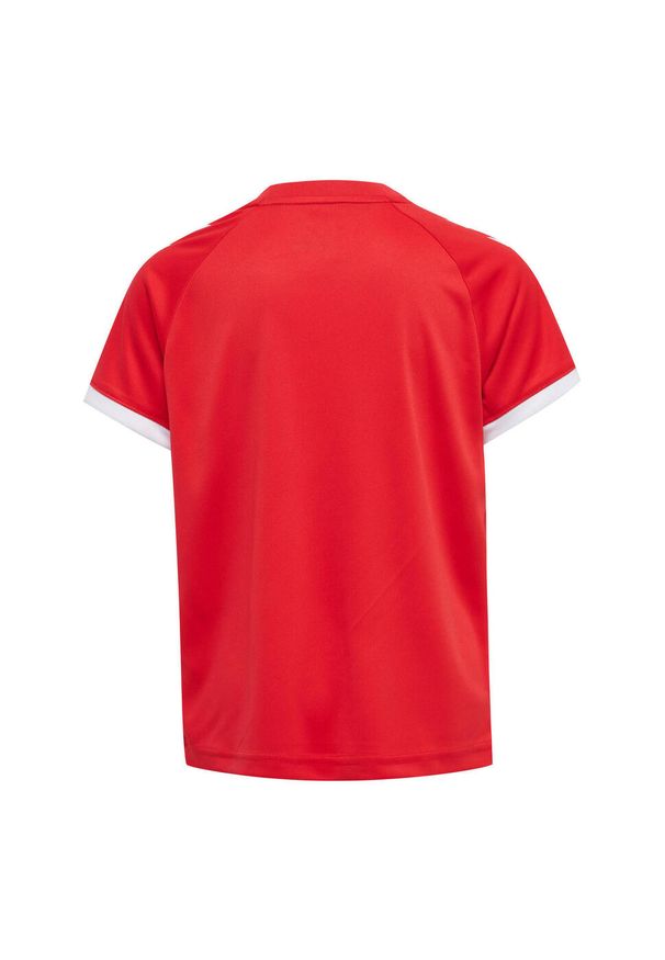 Koszulka dziecięca Hummel hmlhmlCORE volley. Kolor: czerwony, różowy, wielokolorowy. Długość rękawa: raglanowy rękaw. Sezon: lato. Sport: fitness, piłka nożna