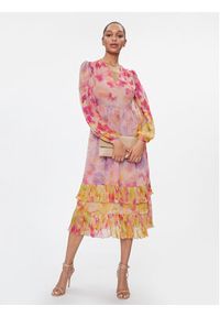 TwinSet - TWINSET Sukienka letnia 241TP2590 Różowy Regular Fit. Kolor: różowy. Materiał: syntetyk. Sezon: lato #5