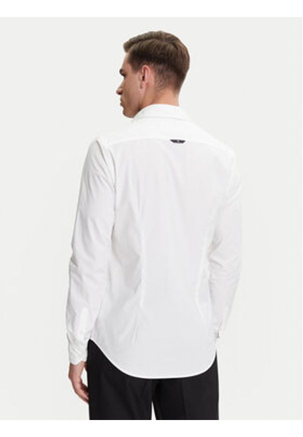 Calvin Klein Jeans Koszula J30J324614 Biały Slim Fit. Kolor: biały. Materiał: bawełna