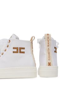 Elisabetta Franchi Sneakersy F4-A9E-0243 Biały. Kolor: biały. Materiał: materiał #3
