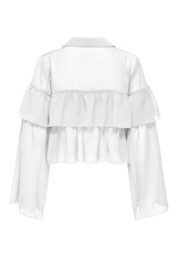 only - ONLY Bluzka Suzzi 15360661 Biały Regular Fit. Kolor: biały. Materiał: syntetyk