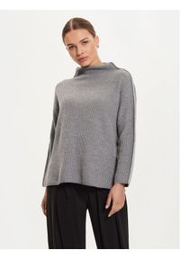 Weekend Max Mara Sweter Fanfara 2426366178 Szary Relaxed Fit. Kolor: szary. Materiał: wełna