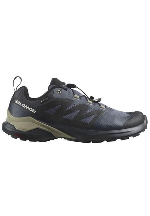 salomon - Buty do biegania męskie Salomon Trailowe X-adventure Gtx Gore-tex. Zapięcie: sznurówki. Kolor: szary, brązowy, wielokolorowy. Materiał: tkanina, materiał, guma, syntetyk. Szerokość cholewki: normalna