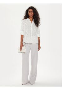 JDY Koszula Tallie 15292179 Biały Regular Fit. Kolor: biały. Materiał: bawełna