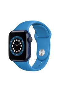 APPLE - Smartwatch Apple Watch 6 GPS 44mm aluminium, niebieski | głęboki granat pasek sportowy. Rodzaj zegarka: smartwatch. Kolor: niebieski. Styl: sportowy #1