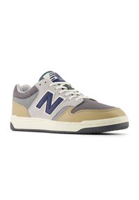 Buty unisex New Balance BB480LGB – szare. Okazja: na co dzień. Kolor: szary. Materiał: syntetyk, materiał, dresówka. Szerokość cholewki: normalna. Sport: turystyka piesza #3