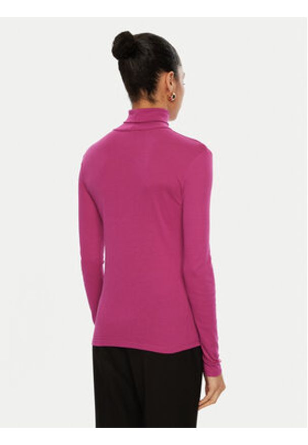United Colors of Benetton - United Colors Of Benetton Golf 3GA2E2224 Różowy Slim Fit. Typ kołnierza: golf. Kolor: różowy. Materiał: bawełna