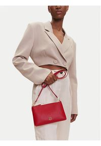 Pinko - PINKO Torebka Flat Horizontal Mini PE 25 PCPL 104277 A0F1 Czerwony. Kolor: czerwony. Materiał: skórzane #5