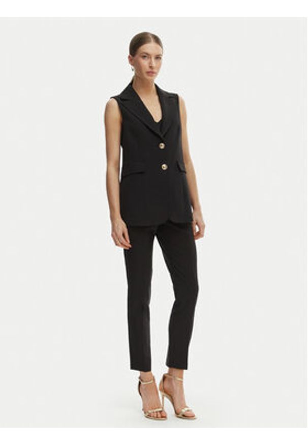 Rinascimento Spodnie materiałowe CFC0128650003 Czarny Regular Fit. Kolor: czarny. Materiał: syntetyk