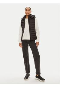 Calvin Klein Bezrękawnik Lw Padded Waist Smocking K20K207107 Czarny Slim Fit. Kolor: czarny. Materiał: syntetyk. Długość rękawa: bez rękawów