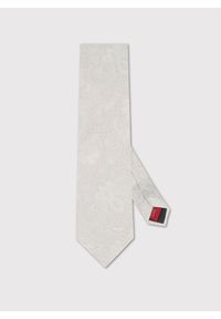 Pako Lorente - PAKO LORENTE – Jedwabny beżowy krawat męski. Okazja: na ślub cywilny, na wesele, na imprezę. Kolor: beżowy. Materiał: jedwab. Styl: elegancki #1