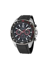 Nautica Zegarek Sporty Chronograph NAPBSS501 Srebrny. Kolor: srebrny. Styl: sportowy
