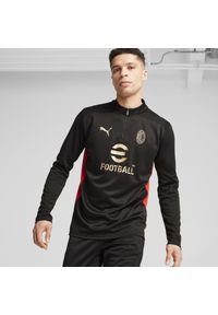 Puma - Bluza piłkarska na trening AC Milan 24/25. Materiał: materiał. Sport: fitness, piłka nożna