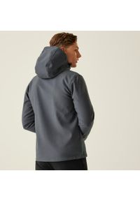 Regatta - Softshell roboczy męski Venturer z kapturem. Typ kołnierza: kaptur. Kolor: szary. Materiał: softshell. Sezon: zima. Sport: turystyka piesza #2