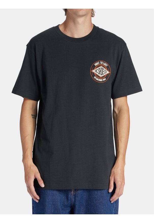 DC T-Shirt Built To Last Tees ADYZT05291 Czarny Regular Fit. Kolor: czarny. Materiał: bawełna