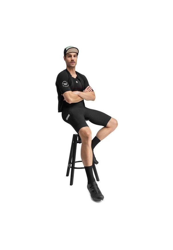 Spodenki rowerowe Gravel męskie SIROKO Berg. Kolor: czarny. Materiał: nylon. Sport: kolarstwo