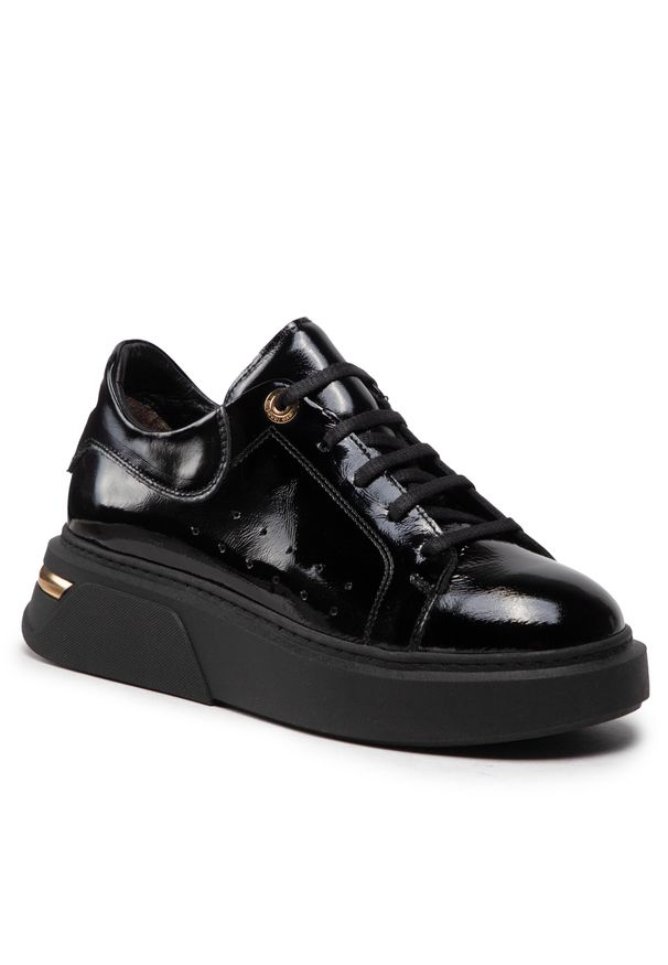 Sneakersy Eva Longoria EL-78-06-000894 301. Kolor: czarny. Materiał: lakier, skóra