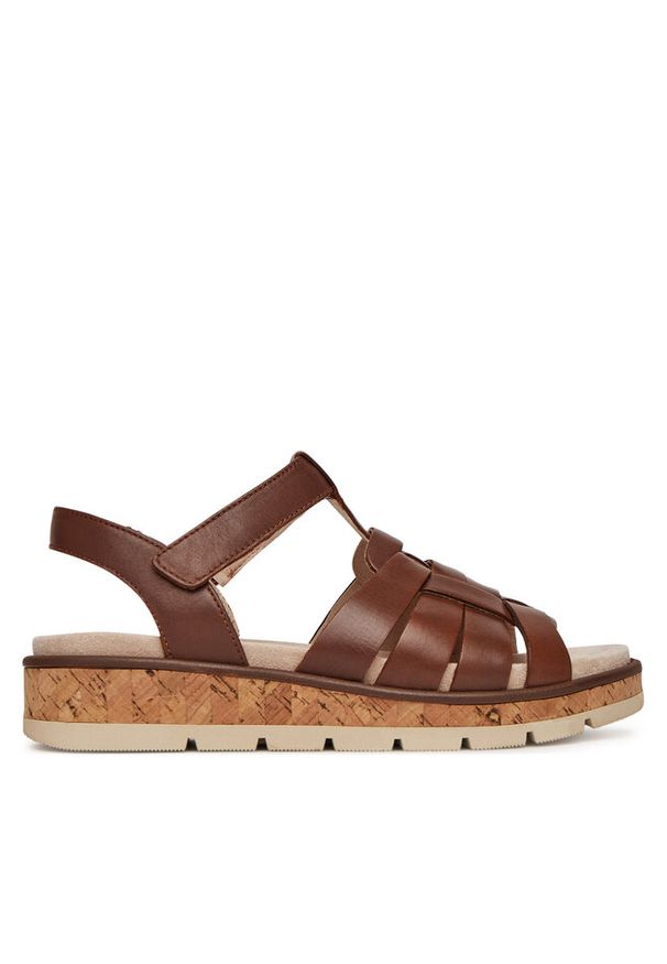 Sandały Caprice. Kolor: brązowy