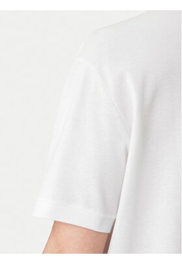 Lacoste Polo PH7757 Biały Loose Fit. Typ kołnierza: polo. Kolor: biały. Materiał: bawełna