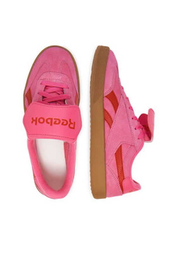 Reebok Sneakersy SMASH EDGE KILTY 100241116 Różowy. Kolor: różowy. Materiał: zamsz, skóra