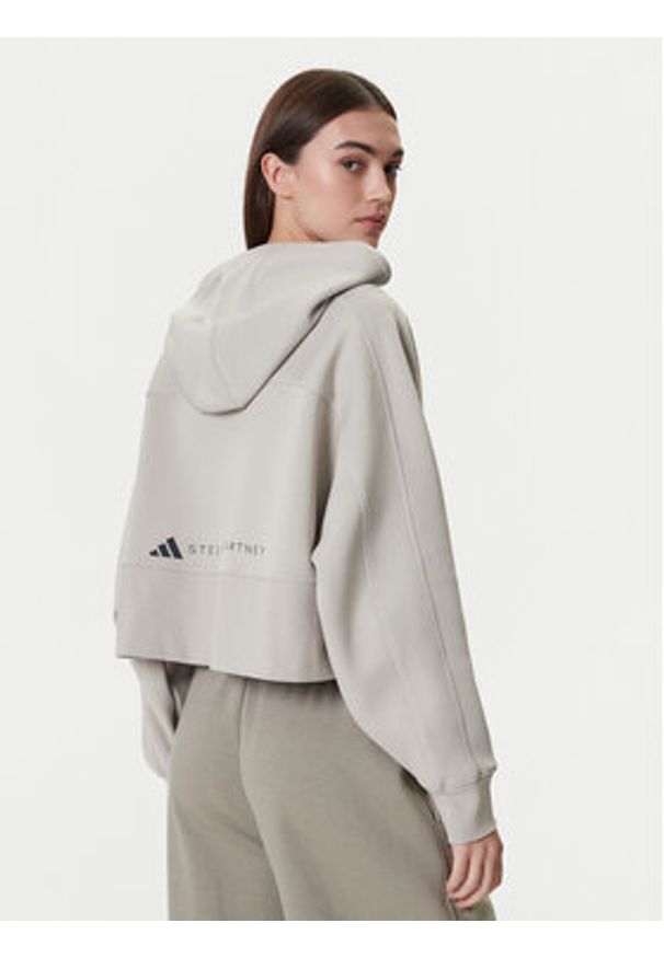 Adidas by Stella McCartney - adidas by Stella McCartney Bluza JX6781 Szary Loose Fit. Kolor: szary. Materiał: syntetyk