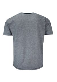 Pako Jeans - T-shirt Bawełniany z Krótkim Rękawem, Granatowy Męski z Nadrukiem, U-neck -PAKO JEANS. Okazja: na co dzień. Kolor: niebieski. Materiał: bawełna. Długość rękawa: krótki rękaw. Długość: krótkie. Wzór: nadruk. Styl: casual #2