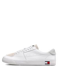 Tommy Jeans Sneakersy Vulcanized Ess EM0EM01106 Biały. Kolor: biały. Materiał: skóra #6