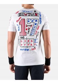 HYDROGEN - Koszulka tenisowa męska Hydrogen Graffiti Tee. Kolor: czerwony, biały, wielokolorowy. Sport: tenis