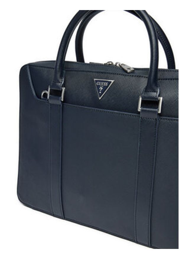 Guess Torba na laptopa HMECSA P3138 Granatowy. Kolor: niebieski. Materiał: skóra