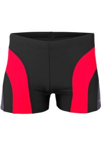 CROWELL - Kąpielówki pływackie męskie Crowell Sykes czarno-czerwono-szare. Kolor: czerwony #1