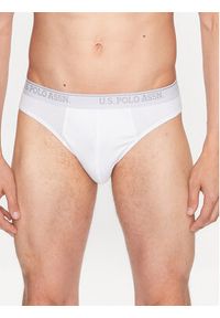 U.S. Polo Assn. Komplet 3 par slipów 83057 Biały. Kolor: biały. Materiał: bawełna