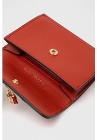MICHAEL Michael Kors portfel skórzany damski kolor bordowy. Kolor: czerwony. Materiał: skóra #5