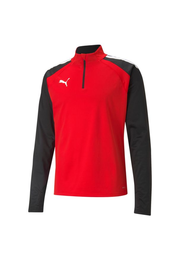 Puma - Bluza piłkarska PUMA Teamliga 1/4 Zip Top. Kolor: czarny, czerwony, wielokolorowy. Sport: piłka nożna