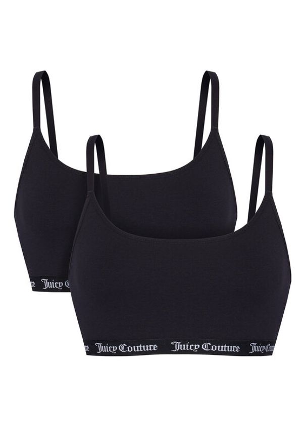 Juicy Couture Komplet biustonoszy topów JCTBT125973 Czarny. Kolor: czarny. Materiał: bawełna